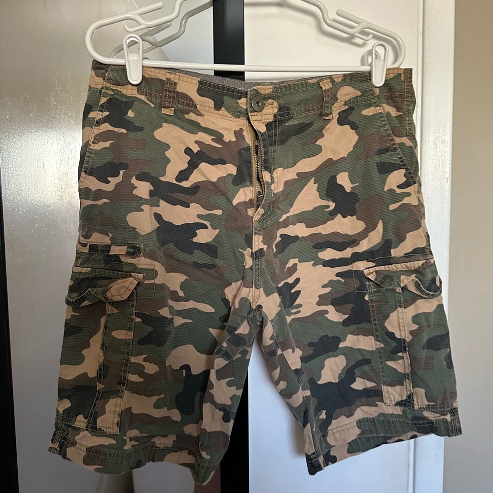Camouflage Cargo Men Shorts 32